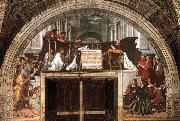 RAFFAELLO Sanzio The Mass at Bolsena oil painting on canvas